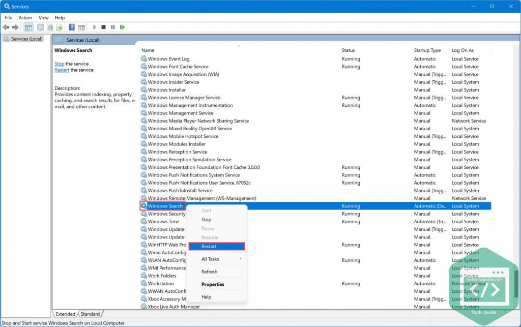 [SOLVED] Windows 11 Search Not Working - TechZone Online