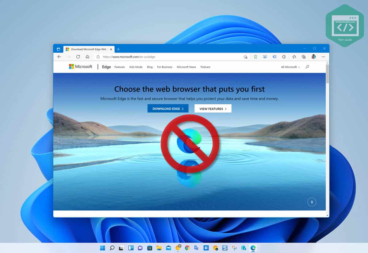 how to disable Microsoft Edge on Windows 11